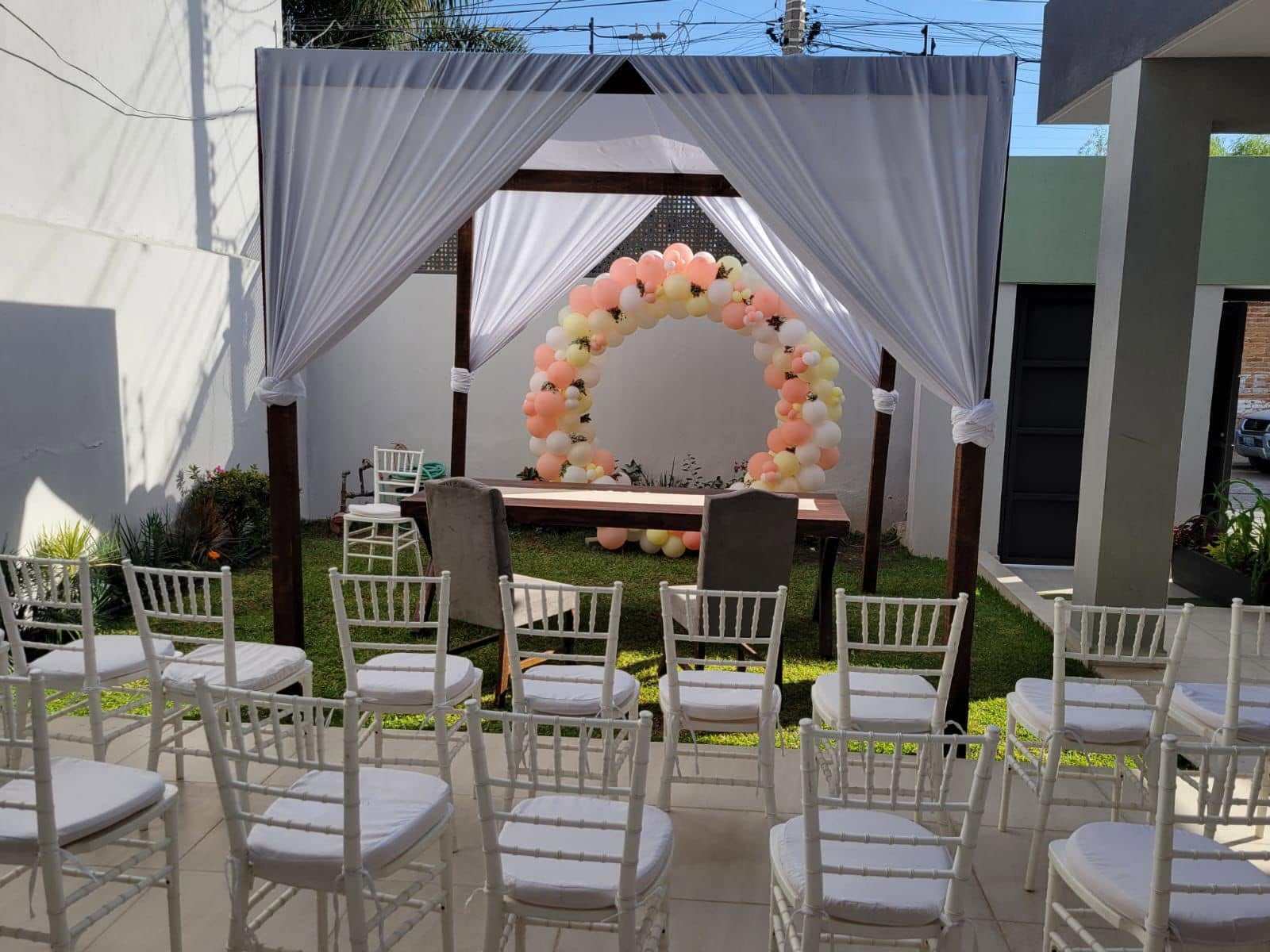 Montaje para Boda Elegante - Terraza La Opulenza